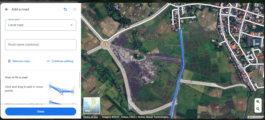 Add new roads feature in Google Maps